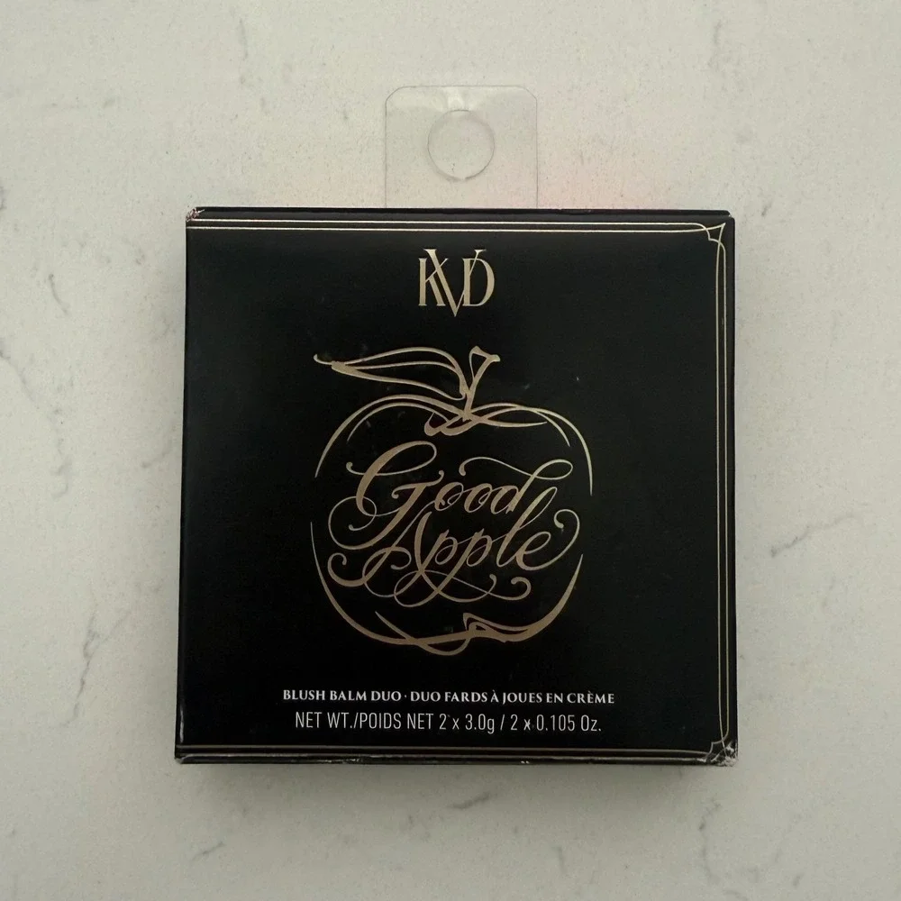 KVD Beauty Good Apple Blush Balm Duo Elusive Orchard 30 Gilded Apple Glass Apple